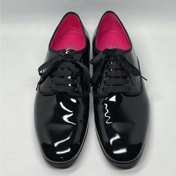 Ferragamo Magic Patent Leather Derby Shoes size 10 main image 8